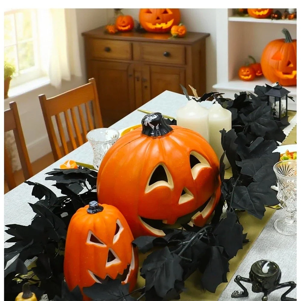 Halloween Garland Maple Leaf‎ Vines Fall Thanksgiving Decoration, 4pcs